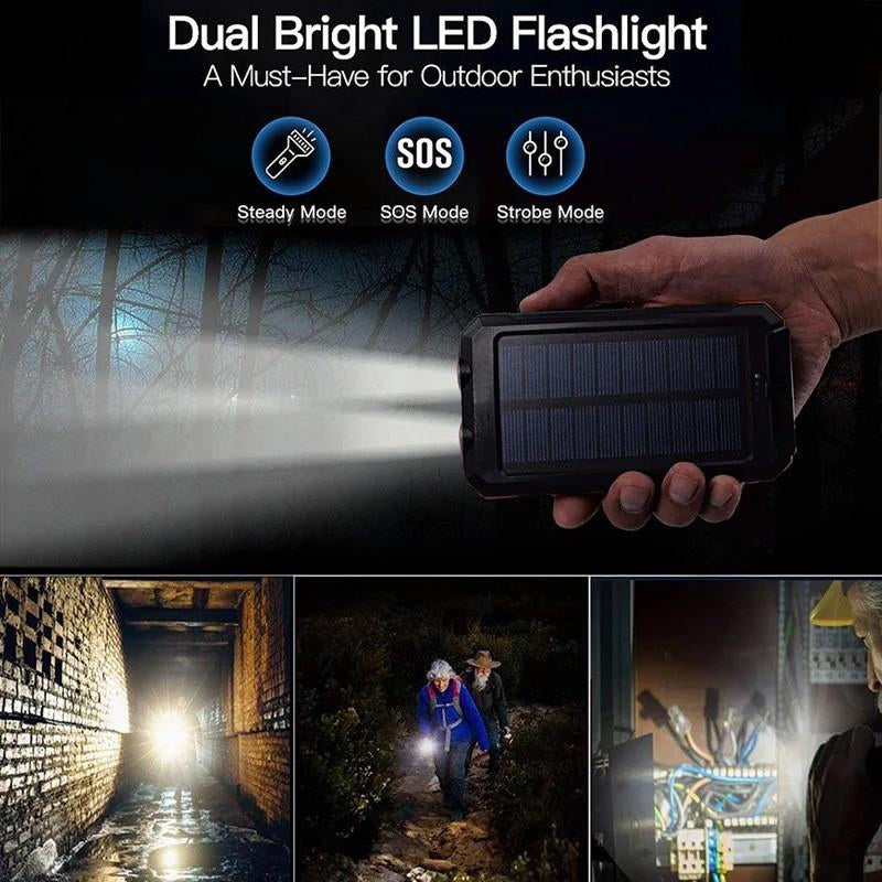 Outdoor Portable, Solar Powered Mobile Power,, for Mobile Digital Electronic Devices, Long Lasting and Durable, for Use When Traveling and Camping